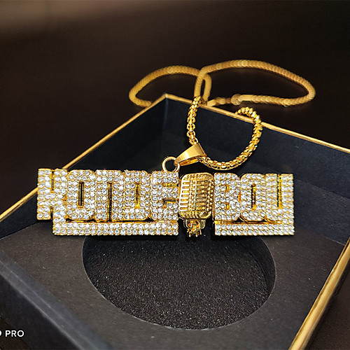 

Trendy Hip Hop Chain Alloy Gold 75 cm Necklace Jewelry For Street