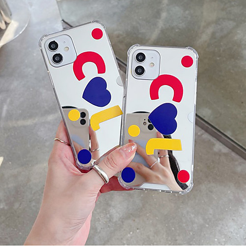 

Phone Case For Apple Back Cover iPhone 12 Pro Max 11 SE 2020 X XR XS Max 8 7 Shockproof Dustproof Geometric Pattern TPU