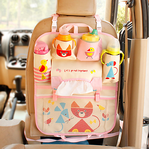 

Korean Cartoon Car Seat Bag Car Back Seat Blue Bear Storage Box Baby Supplies Storage Cross-Border Car Hanging Bag