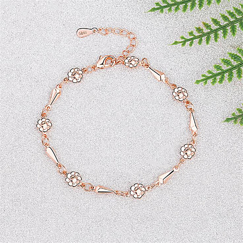 

Chain Bracelet Classic Fashion Trendy Casual / Sporty Korean Fashion Cute Copper Bracelet Jewelry Silver For Sport Gift Date Birthday Festival