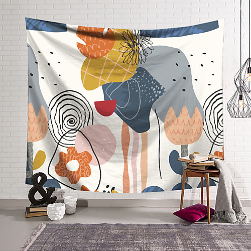

Art Colorful Flower Wall Tapestry Art Decor Blanket Curtain Hanging Home Bedroom Living Room Decoration Polyester