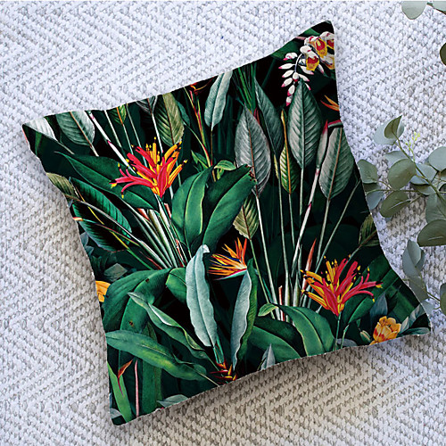 

Floral Double Side Cushion Cover 1PC Soft Decorative Square Throw Pillow Cover Cushion Case Pillowcase for Bedroom Livingroom Superior Quality Machine Washable Outdoor Cushion for Sofa Couch Bed Chair