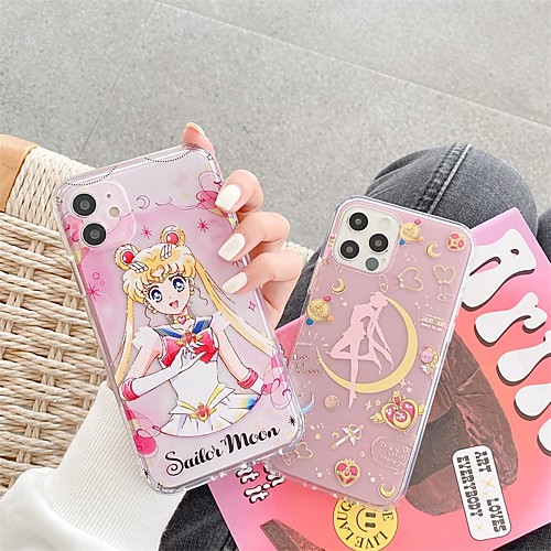 

Sailor Moon Phone Case For Apple Back Cover iPhone 12 Pro Max 11 SE 2020 X XR XS Max 8 7 Shockproof Dustproof Cartoon TPU