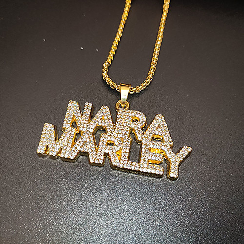 

Hip Hop Chain Letter European Alloy Gold 75 cm Necklace Jewelry For Gift