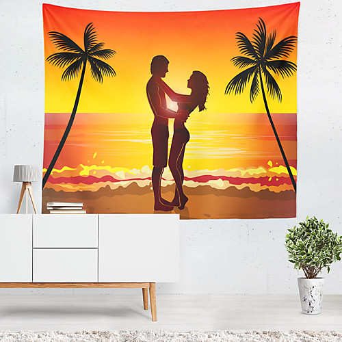 

Landscape Lover Wall Tapestry Art Decor Blanket Curtain Hanging Home Bedroom Living Room Decoration Polyester