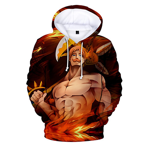 

Inspired by The Seven Deadly Sins Cosplay Anime Cartoon 100% Polyester 3D Harajuku Graphic Kawaii Hoodie For Women's / Men's