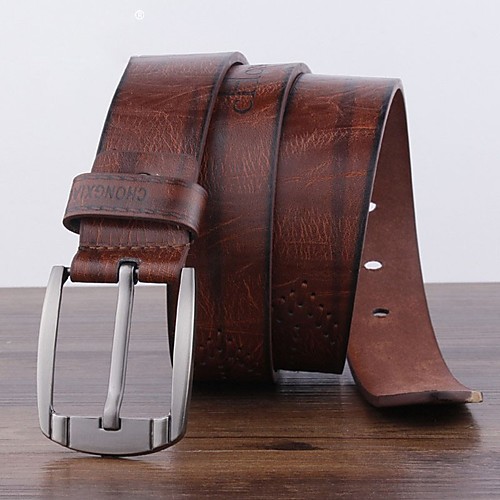 

Men's Wide Belt Office / Career Daily Wear As the Picture Belt Solid Color
