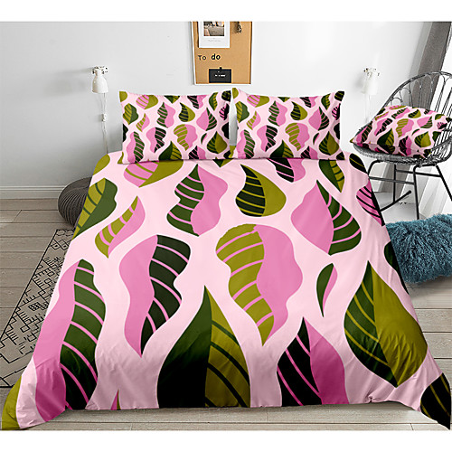 

Duvet Cover Sets 3 Piece Rayon / Polyester 3D Rainbow Reactive Print Bohemian Style