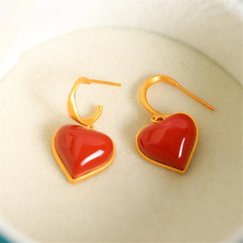 

Heart Shape Dangle Earrings Earrings Classic Fashion Punk Trendy Romantic Sweet Cute Imitation Pearl Earrings Jewelry Silver For Gift Date Street Birthday Festival 1 Pair