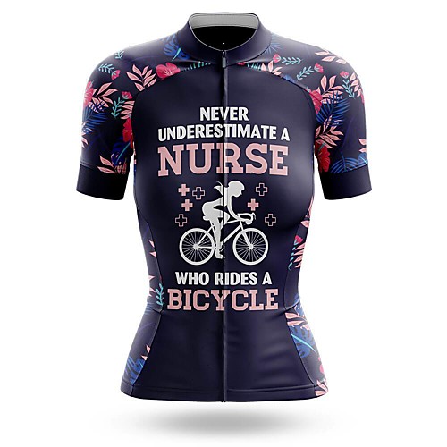 

21Grams Women's Short Sleeve Cycling Jersey Summer Spandex Black Bike Top Mountain Bike MTB Road Bike Cycling Quick Dry Moisture Wicking Sports Clothing Apparel / Stretchy / Athleisure