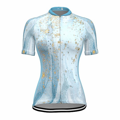 

21Grams Women's Short Sleeve Cycling Jersey Summer Spandex Sky Blue Bike Top Mountain Bike MTB Road Bike Cycling Sports Clothing Apparel / Stretchy / Athleisure