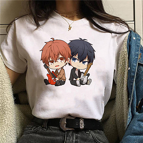 

Inspired by given Cosplay Anime Cartoon Polyester / Cotton Blend Print Harajuku Graphic Kawaii T shirt For Women's / Men's