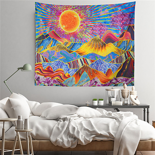 

Psychedelic Abstract Wall Tapestry Art Decor Blanket Curtain Hanging Home Bedroom Living Room Decoration Polyester Hippie