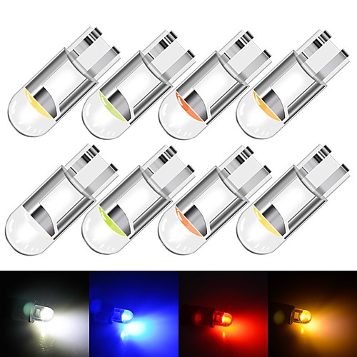 

10pcs T10 Led W5W Ceramic Led 3D Canbus Led Car Interior Light WY5W 194 168 Reading Dome Light Instrument Side Turn Light Plate