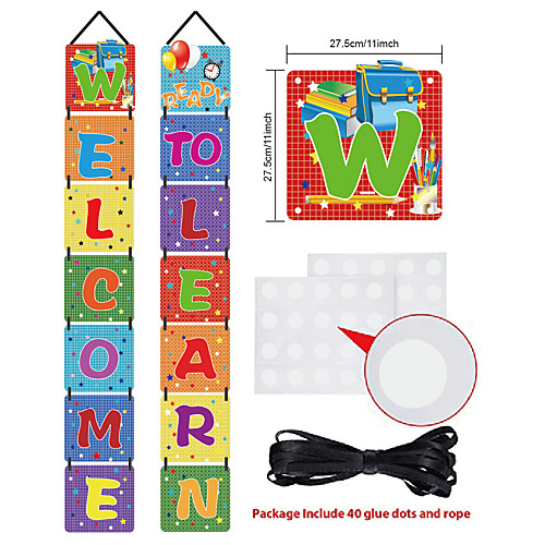 

amazon supply school welcome doorplate kindergarten decoration kindergarten wall decoration welcome banner
