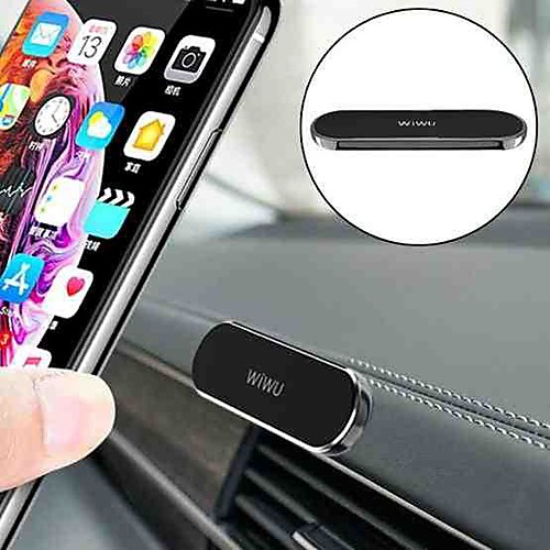

WiWU Phone Holder Stand Mount Car Car Holder Stickup Type Magnetic Phone Holder Metal Phone Accessory iPhone 12 11 Pro Xs Xs Max Xr X 8 Samsung Glaxy S21 S20 Note20