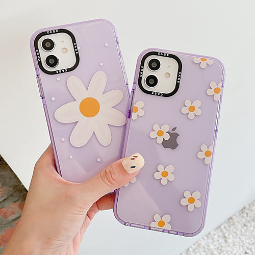 

Phone Case For Apple Back Cover iPhone 12 Pro Max 11 SE 2020 X XR XS Max 8 7 Shockproof Dustproof Flower TPU