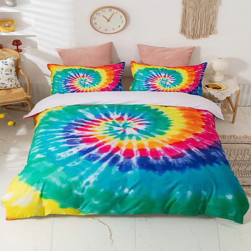 

3-Piece Duvet Cover Set Hotel Bedding Sets Comforter Cover with Soft Lightweight Microfiber Include 1 Duvet Cover 2 Pillowcases for Double/Queen/King(1 Pillowcase for Twin/Single)