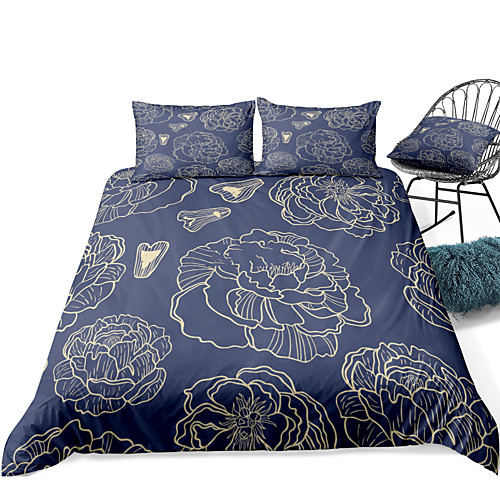 

Duvet Cover Sets 3 Piece Rayon / Polyester 3D Rainbow Reactive Print Bohemian Style