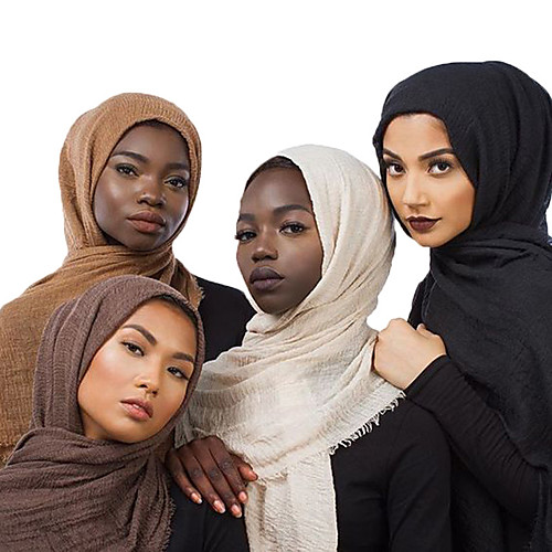 

Arabian Women's Cosplay Hijab / Khimar For Party Halloween Cotton Solid Colored Halloween Carnival Masquerade Scarf