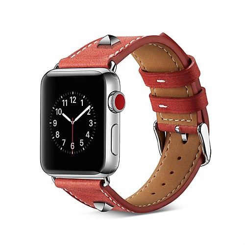

Smart Watch Band for Apple iWatch 1 pcs Business Band Genuine Leather Replacement Wrist Strap for Apple Watch Series SE / 6/5/4/3/2/1