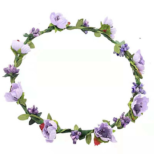 

Women's Girls' Headbands Fascinators forehead jewelry For Party Wedding Special Occasion Casual Flower Flower Paper Purple Yellow Pink