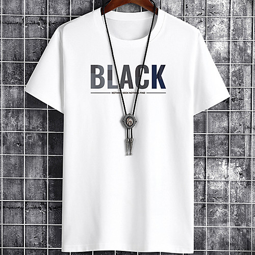 

Men's Unisex Tee T shirt Hot Stamping Graphic Prints Letter Plus Size Zero two Print Short Sleeve Casual Tops Cotton Basic Designer Big and Tall White Black Gray