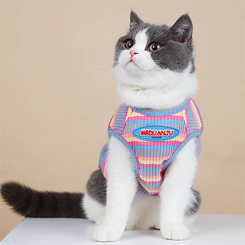

Dog Cat Vest Dog Costume Color Block Elegant Adorable Cute Dailywear Casual / Daily Dog Clothes Puppy Clothes Dog Outfits Breathable colourful Costume for Girl and Boy Dog Cotton XS S M L XL XXL