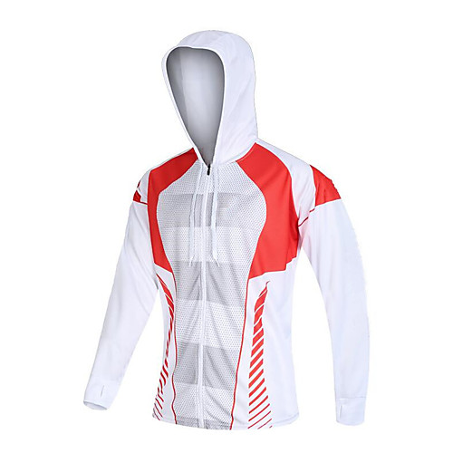 

CAWANFLY Men's Hoodie Jacket Fishing Jacket Outdoor Long Sleeve Quick Dry Waterproof Zipper Lightweight Breathable UV Protection Jacket Top Autumn / Fall Spring Summer Fishing Camping & Hiking Outdoor
