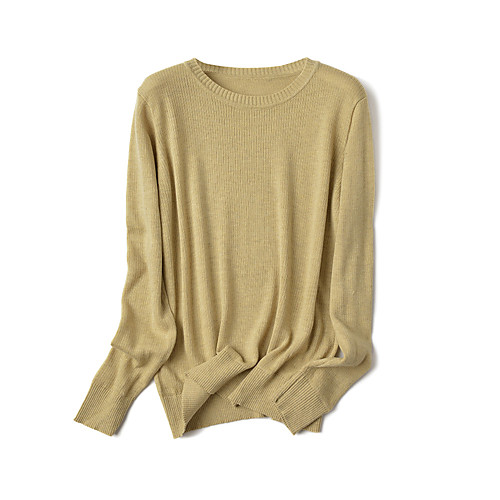 

Women's Cardigan Long Sleeve Sweater Cardigans Round Neck Blue Purple Yellow