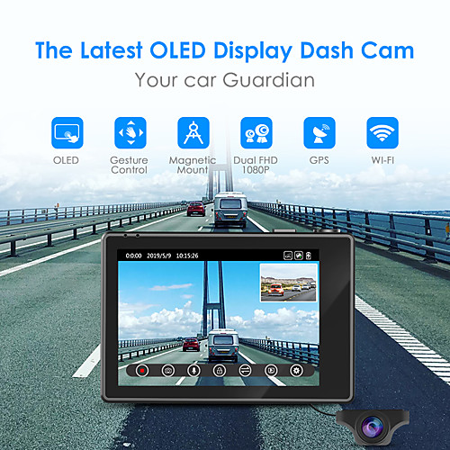 

AZDOME M10 1080p / 2160P Full HD Car DVR 150 Degree Wide Angle CMOS Dash Cam with WIFI / ADAS Car Recorder