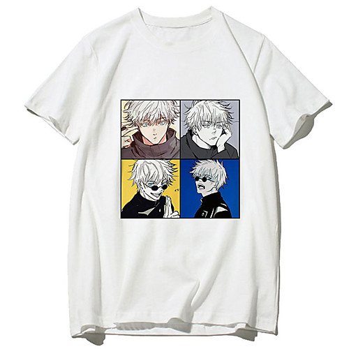 

Inspired by Jujutsu Kaisen Cosplay Anime Cartoon Polyester / Cotton Blend Print Harajuku Graphic Kawaii T-shirt For Women's / Men's
