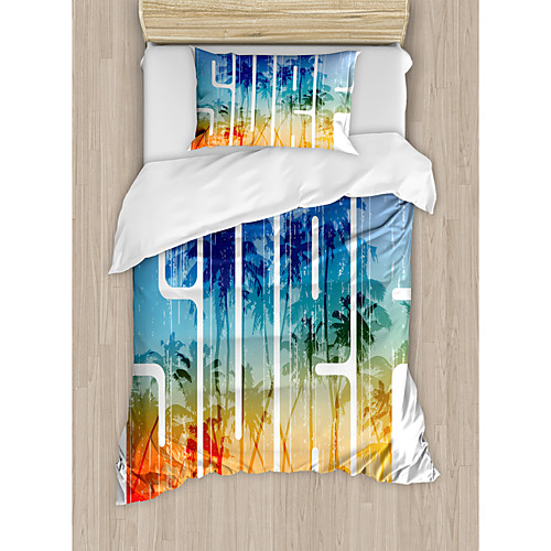 

3-Piece Duvet Cover Set Hotel Bedding Sets Comforter Cover with Soft Lightweight Microfiber Include 1 Duvet Cover 2 Pillowcases for Double/Queen/King(1 Pillowcase for Twin/Single)
