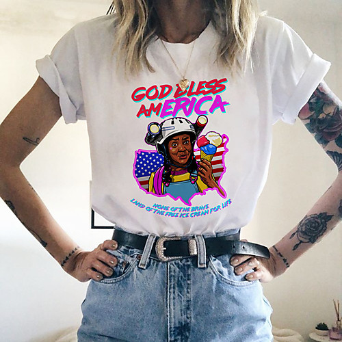 

Inspired by Stranger Things Cosplay Anime Cartoon Polyester / Cotton Blend Print Harajuku Graphic Kawaii T-shirt For Women's / Men's