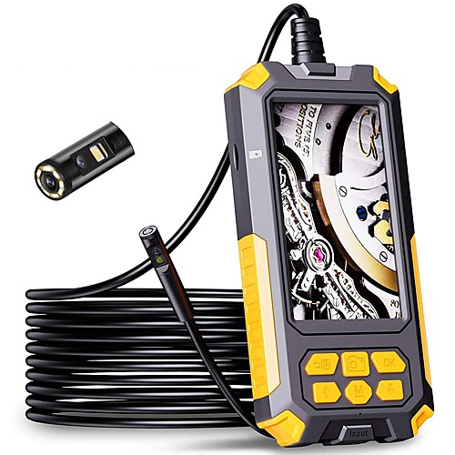 

P50 Dual Lens Endoscoop Camera 1080P Hd 4.5 Ips Scherm 9 Led Verlichting IP68 Waterdichte Snake Camera riool Sanitair Gereedschap Hard 2M