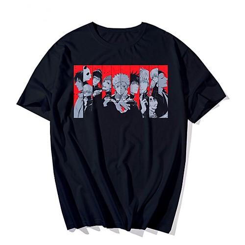 

Inspired by Jujutsu Kaisen Cosplay Anime Cartoon Polyester / Cotton Blend Print Harajuku Graphic Kawaii T-shirt For Women's / Men's