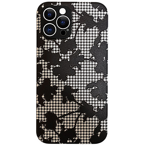 

Phone Case For Apple Back Cover iPhone 12 Pro Max 11 SE 2020 X XR XS Max 8 7 Shockproof Dustproof Geometric Pattern PU Leather TPU