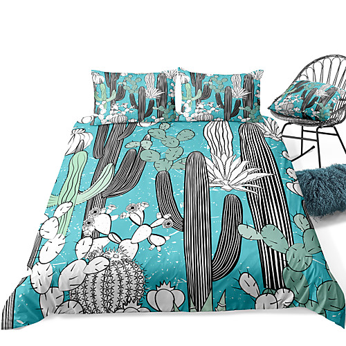 

Duvet Cover Sets 3 Piece Rayon / Polyester 3D Rainbow Reactive Print Bohemian Style