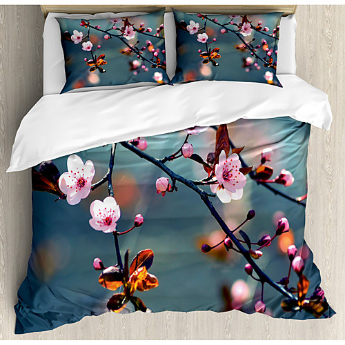 

3-Piece Duvet Cover Set Hotel Bedding Sets Comforter Cover with Soft Lightweight Microfiber Include 1 Duvet Cover 2 Pillowcases for Double/Queen/King(1 Pillowcase for Twin/Single)