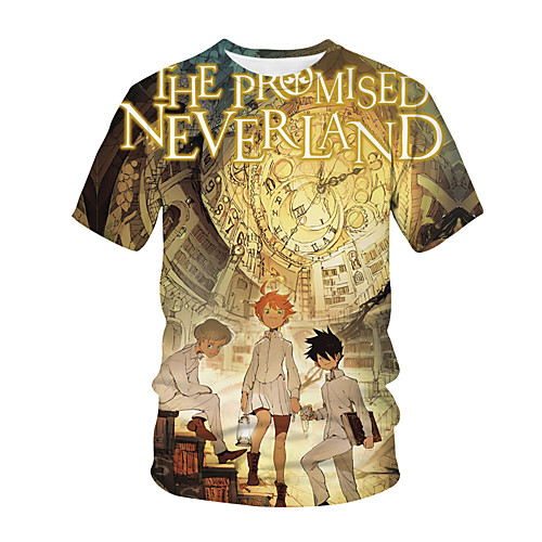 

Inspired by The Promised Neverland Cosplay Anime Cartoon 100% Polyester 3D Harajuku Graphic Kawaii T-shirt For Women's / Men's