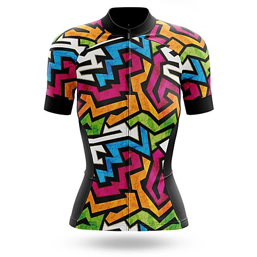 

21Grams Women's Short Sleeve Cycling Jersey Summer Spandex Black Bike Top Mountain Bike MTB Road Bike Cycling Quick Dry Moisture Wicking Sports Clothing Apparel / Stretchy / Athleisure