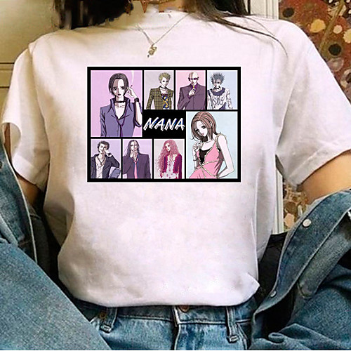 

Inspired by NANA Cosplay Anime Cartoon Polyester / Cotton Blend Print Harajuku Graphic Kawaii T-shirt For Women's / Men's