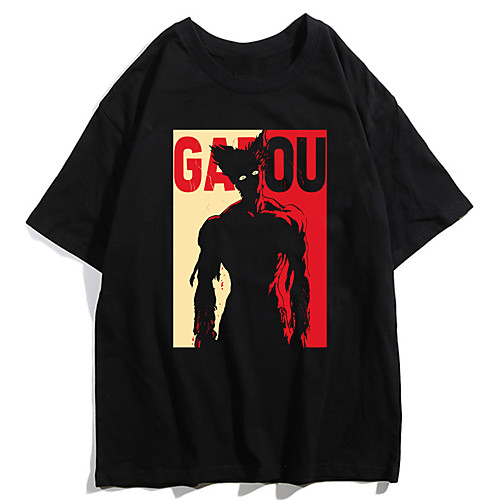 

Inspired by ONE PUNCH-MAN Cosplay Anime Cartoon Polyester / Cotton Blend Print Harajuku Graphic Kawaii T-shirt For Women's / Men's