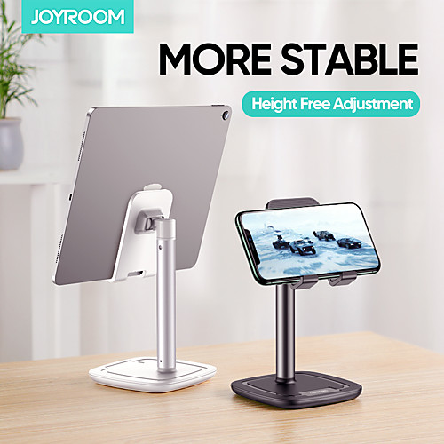 

Joyroom Phone Holder Stand Mount Desk Phone Desk Stand Adjustable ABS Phone Accessory iPhone 12 11 Pro Xs Xs Max Xr X 8 Samsung Glaxy S21 S20 Note20