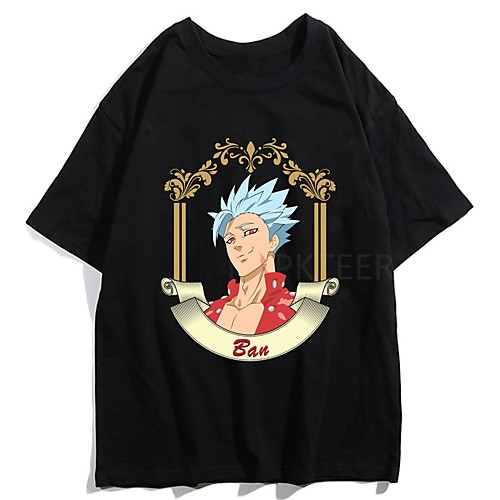 

Inspired by The Seven Deadly Sins Cosplay Anime Cartoon Polyester / Cotton Blend Print Harajuku Graphic Kawaii T-shirt For Women's / Men's