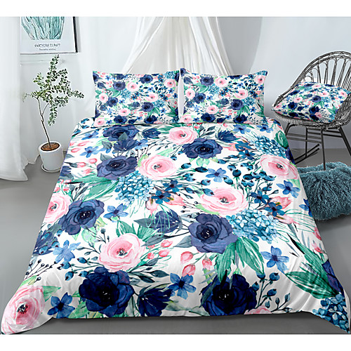 

Duvet Cover Sets 3 Piece Rayon / Polyester 3D Rainbow Reactive Print Bohemian Style