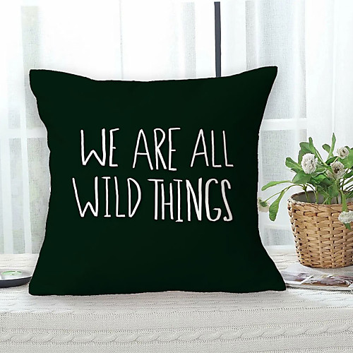 

Slogan Double Side Cushion Cover 1PC Soft Decorative Square Throw Pillow Cover Cushion Case Pillowcase for Sofa Bedroom Livingroom Outdoor Superior Quality Machine Washable Outdoor Cushion for Sofa Couch Bed Chair