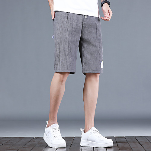 

Men's Casual / Sporty Chino Outdoor Chinos Shorts Pants Solid Color Short Black Light Grey Dark Gray Light Green