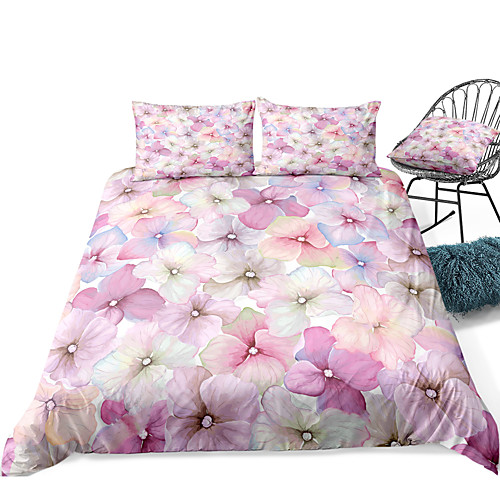 

Duvet Cover Sets 3 Piece Rayon / Polyester 3D Rainbow Reactive Print Bohemian Style
