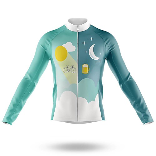 

21Grams Women's Long Sleeve Cycling Jersey Summer Spandex Green Bike Top Mountain Bike MTB Road Bike Cycling UV Resistant Quick Dry Moisture Wicking Sports Clothing Apparel / Stretchy / Athleisure